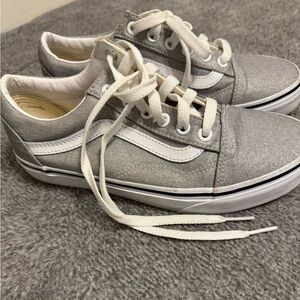 silver vans size 7